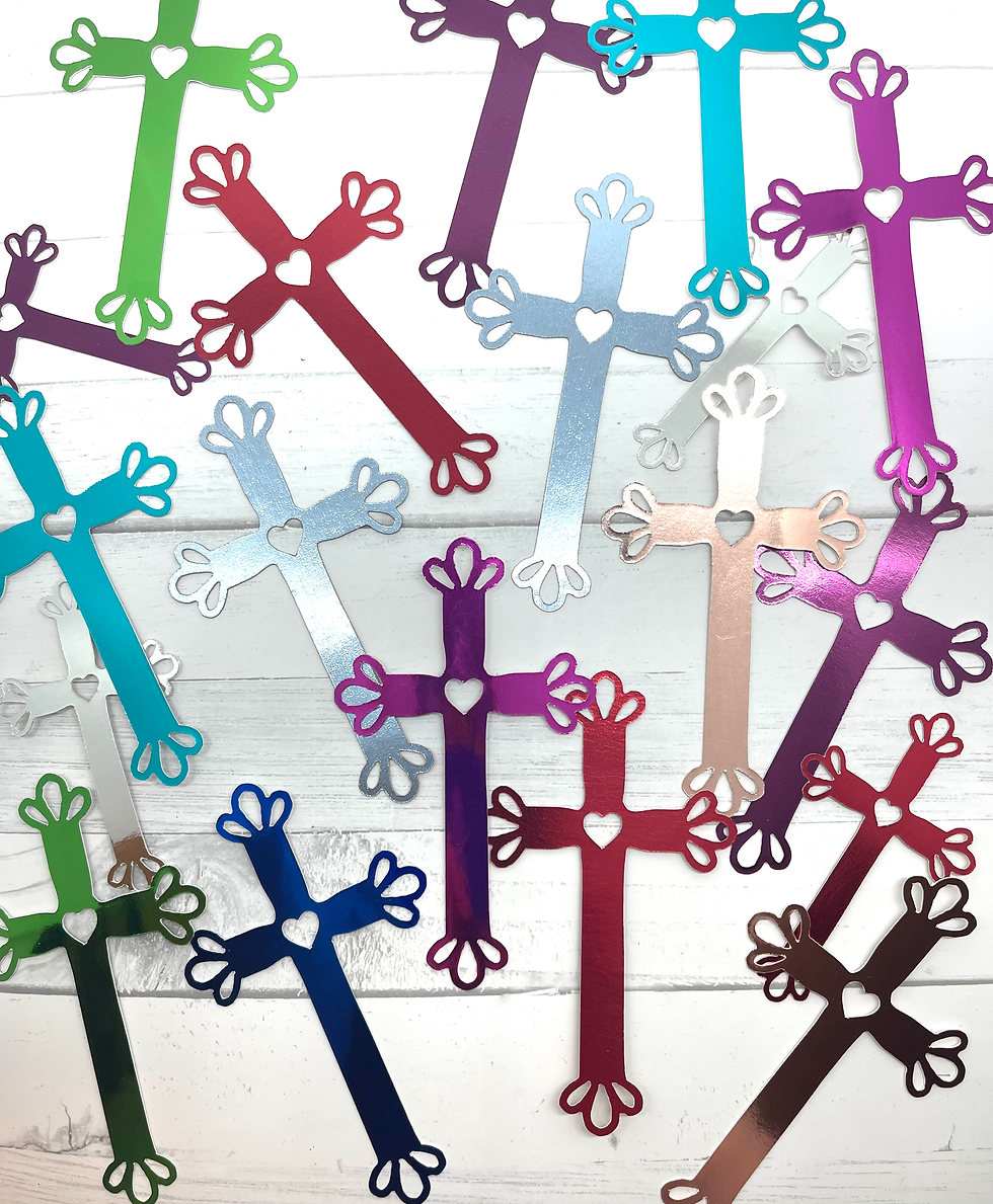 Die Cuts Heart Cross 14 Pieces Mirrorcard Basic Cardstock Cross Die Cuts Paper C