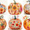 Thumbnail: Floral Pumpkins Background Images 20 Instant Download