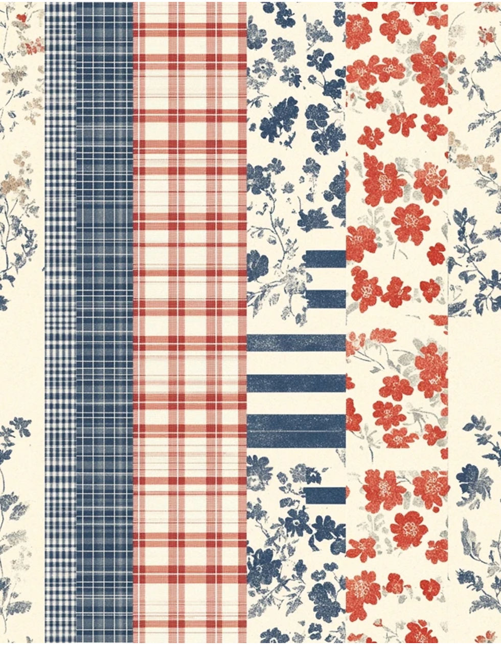 Thumbnail: Cottage Picnic Backgrounds 20 Designs Instant Download