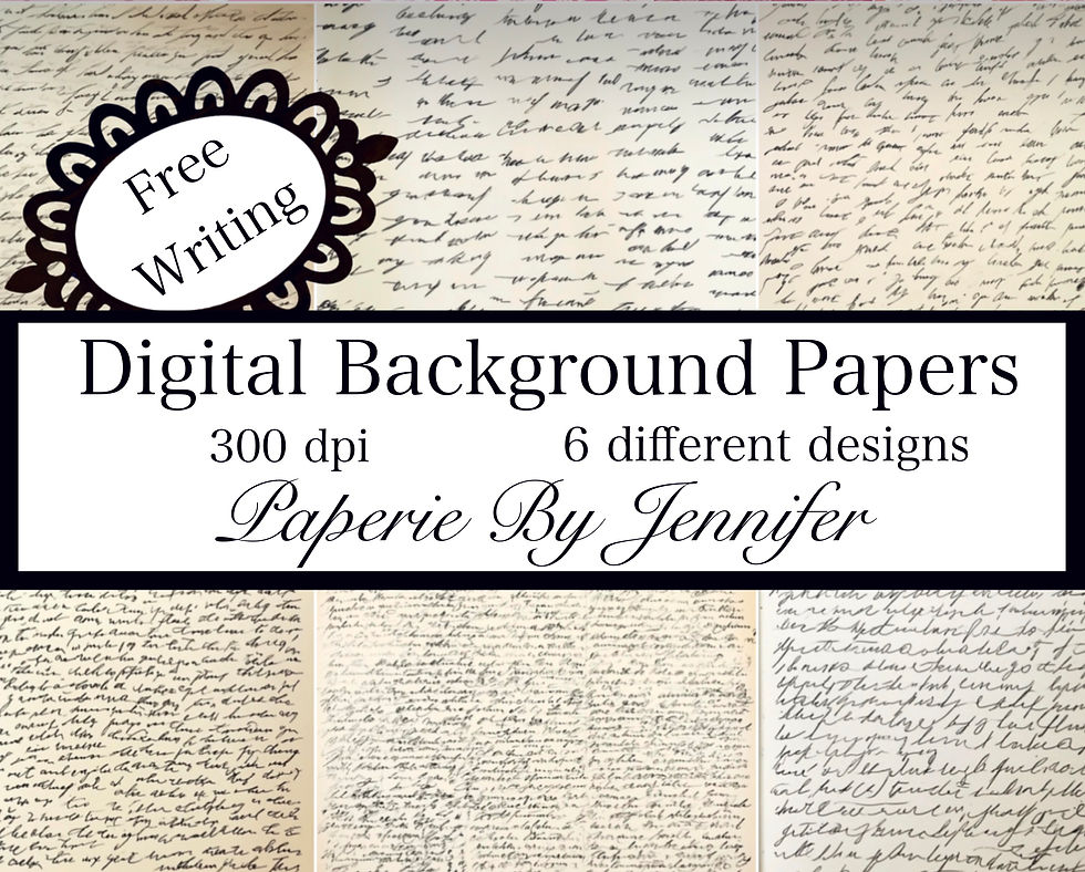 Free Digital File: Writing Background Images