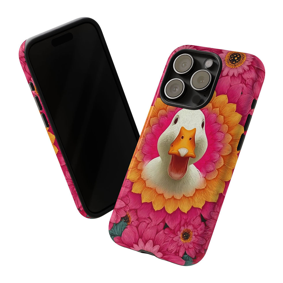 Thumbnail: iPhone 15 16 Case Laughing Duck's Daisy Dream