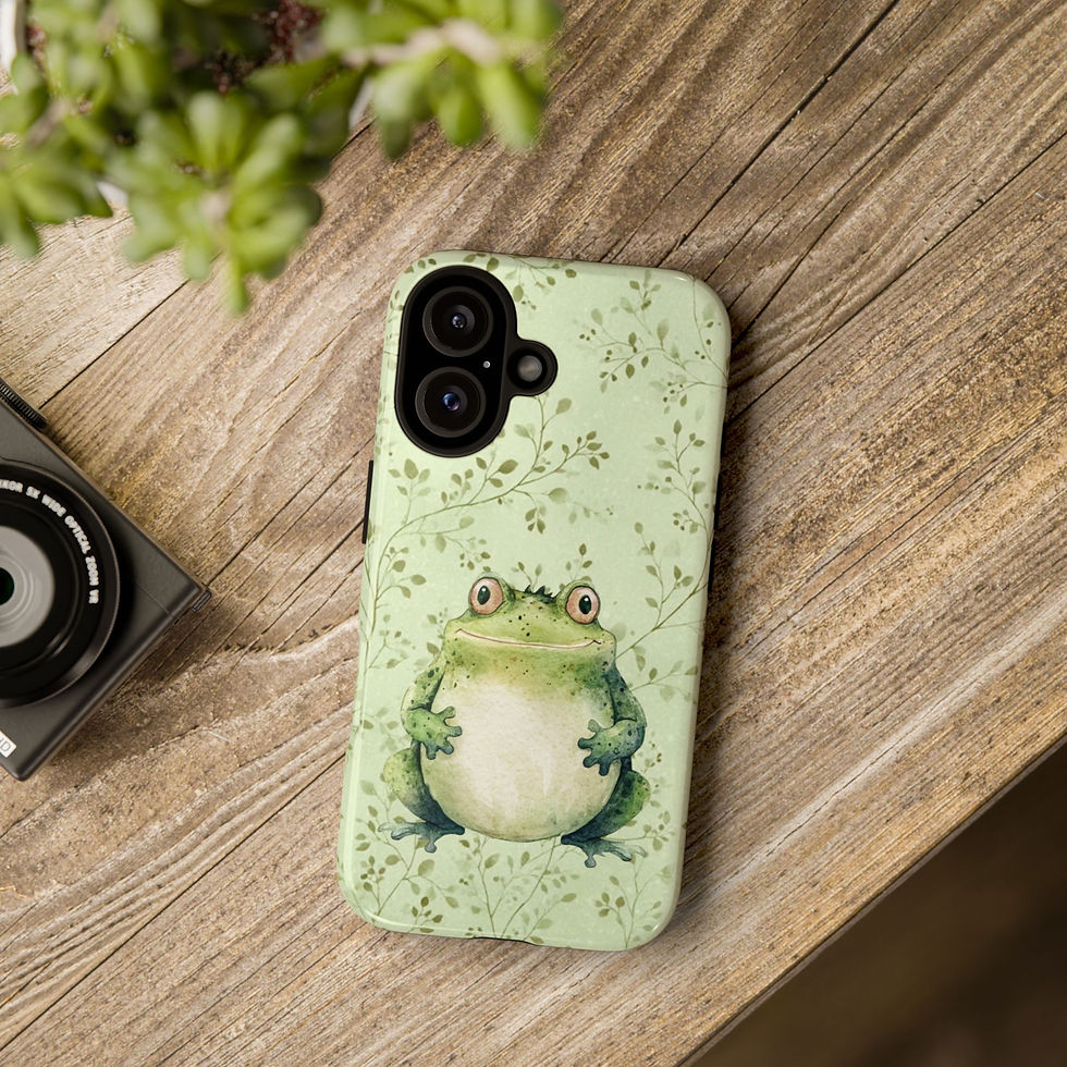 Phone Cases - Cute Chonky Frog Design