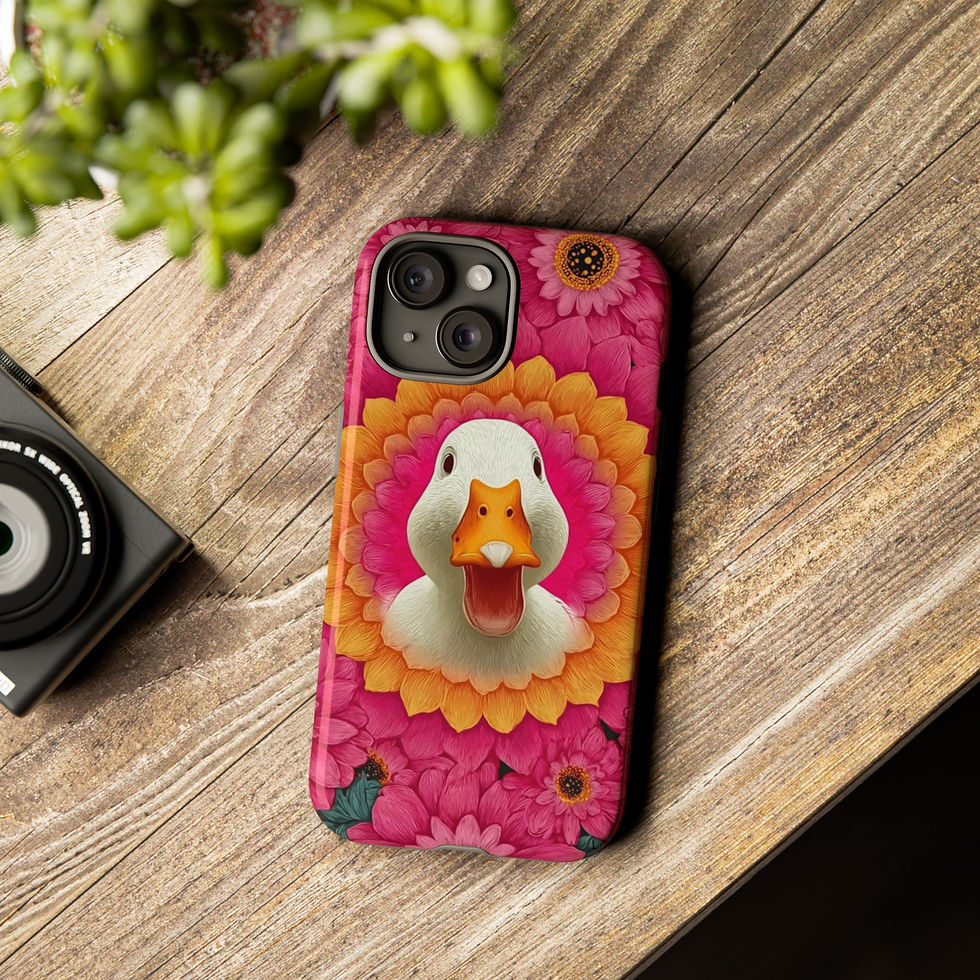 Thumbnail: iPhone 15 16 Case Laughing Duck's Daisy Dream