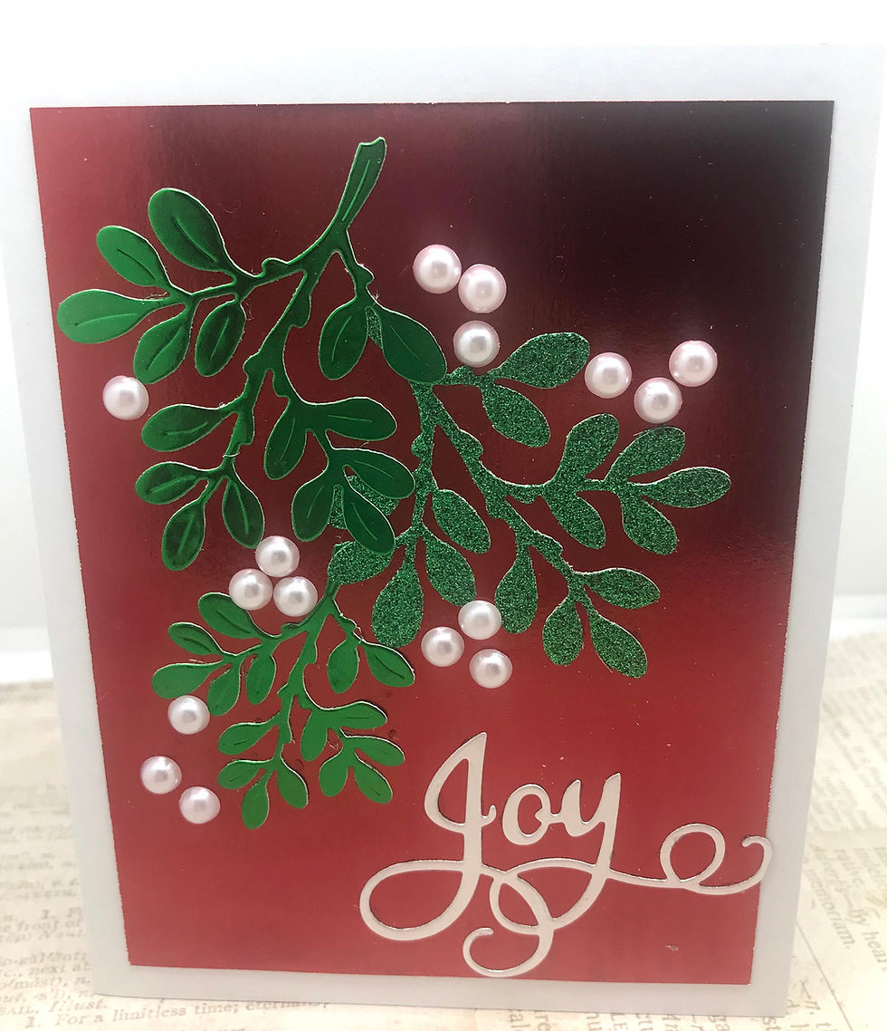 Thumbnail: Die Cuts Christmas Mistletoe 15 Pieces