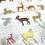 Thumbnail: Die Cuts Small Christmas Deer 25 Pieces *You Choose color* Foil Mirror Glitter S