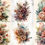 Thumbnail: Pinecone Florals Background DIGITAL Images 20 Papers Clipart