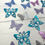 Thumbnail: Die Cuts Small Butterfly 30 Pieces Mirror Glitter Basic Cardstock Butterfly Die 