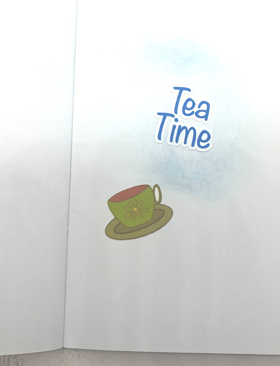 Thumbnail: Art Stickers Tea Time 2 Sheets 26 Stickers Journal Embellishments