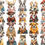 Thumbnail: Dapper Doggies Images 20 Instant Download Backgrounds
