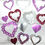 Thumbnail: Die Cuts Fancy Heart 16 Pieces Glitter Foil Basic Cardstock Die Cut Heart Shapes