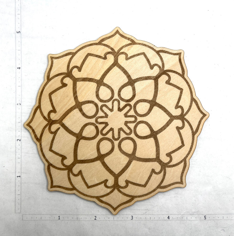 Thumbnail: DIY Paint Kit Mandala B Craft Kit Activities Wood Paint Set Gift