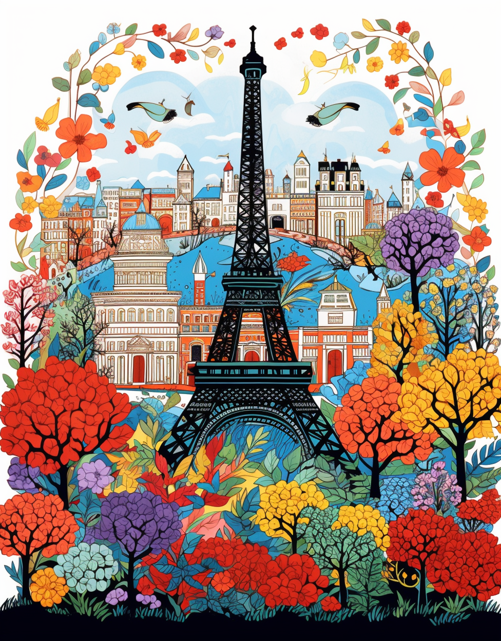 Thumbnail: Destinations Coloring Book 20 Pages Instant Download