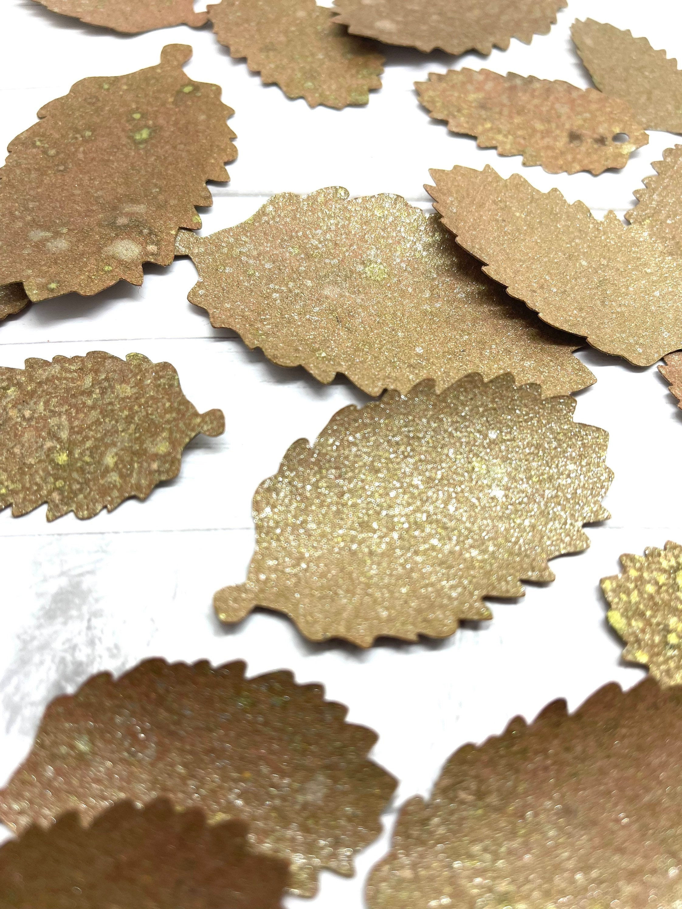 27 Pinecone Die Cuts Shimmery Kraft Cardstock Christmas Cut Outs