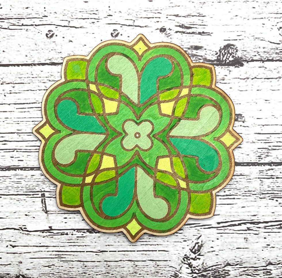 Thumbnail: DIY Paint Kit Mandala D Craft Kit Activities Wood Paint Set Gift