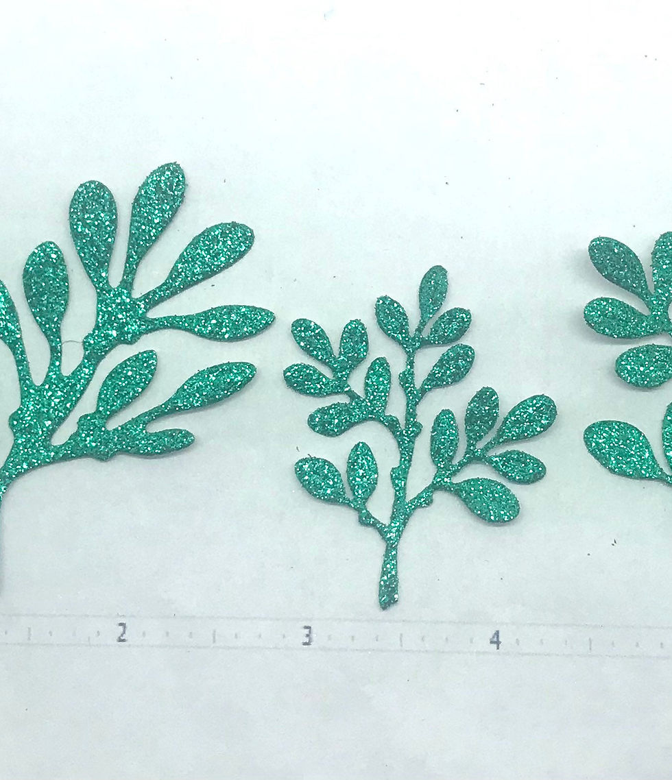 Thumbnail: Die Cuts Christmas Mistletoe 15 Pieces