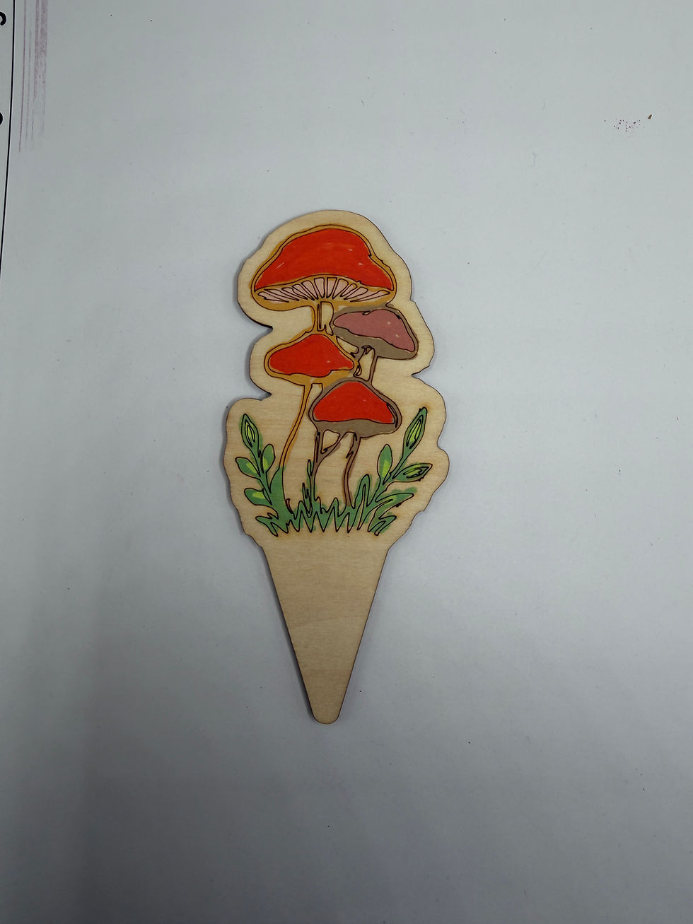 Thumbnail: Paint Your Own Wood Mushroom Plant Stakes Kit | DIY Wooden Craft Kit | Laser Cut