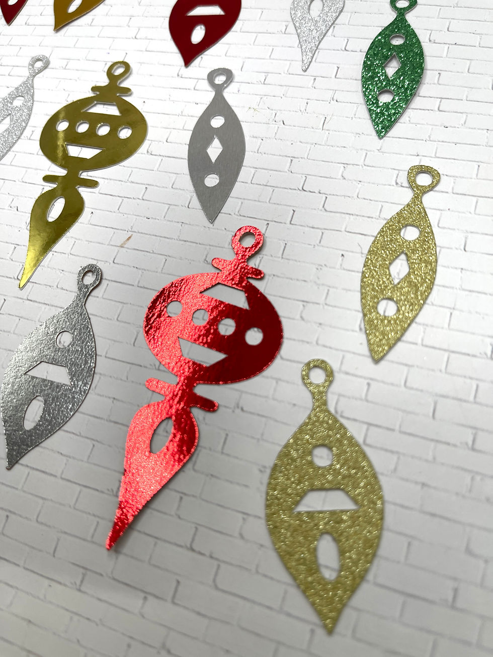 Thumbnail: Die Cuts Christmas Ornaments  15 Pcs Cardstock