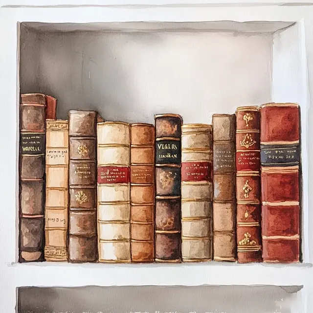 Thumbnail: Book Stack Coloring Book 20 Pages Instant Download