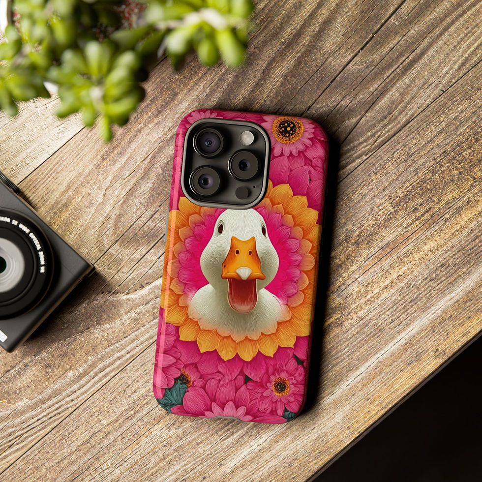 Thumbnail: iPhone 15 16 Case Laughing Duck's Daisy Dream