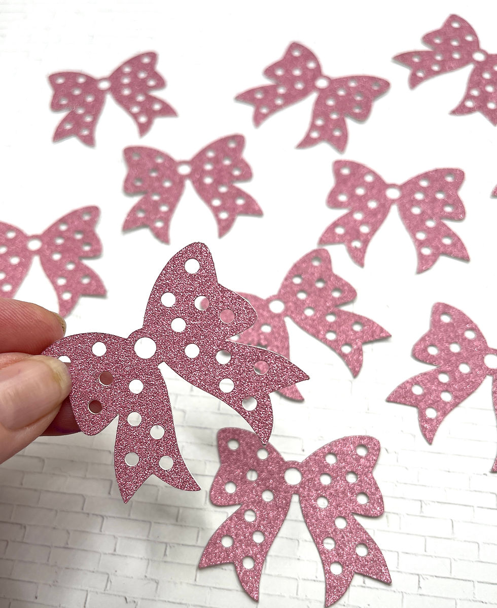 Thumbnail: Die Cuts Dotted Bows 12 Pieces Cardstock Bow Cut Outs for Cards
