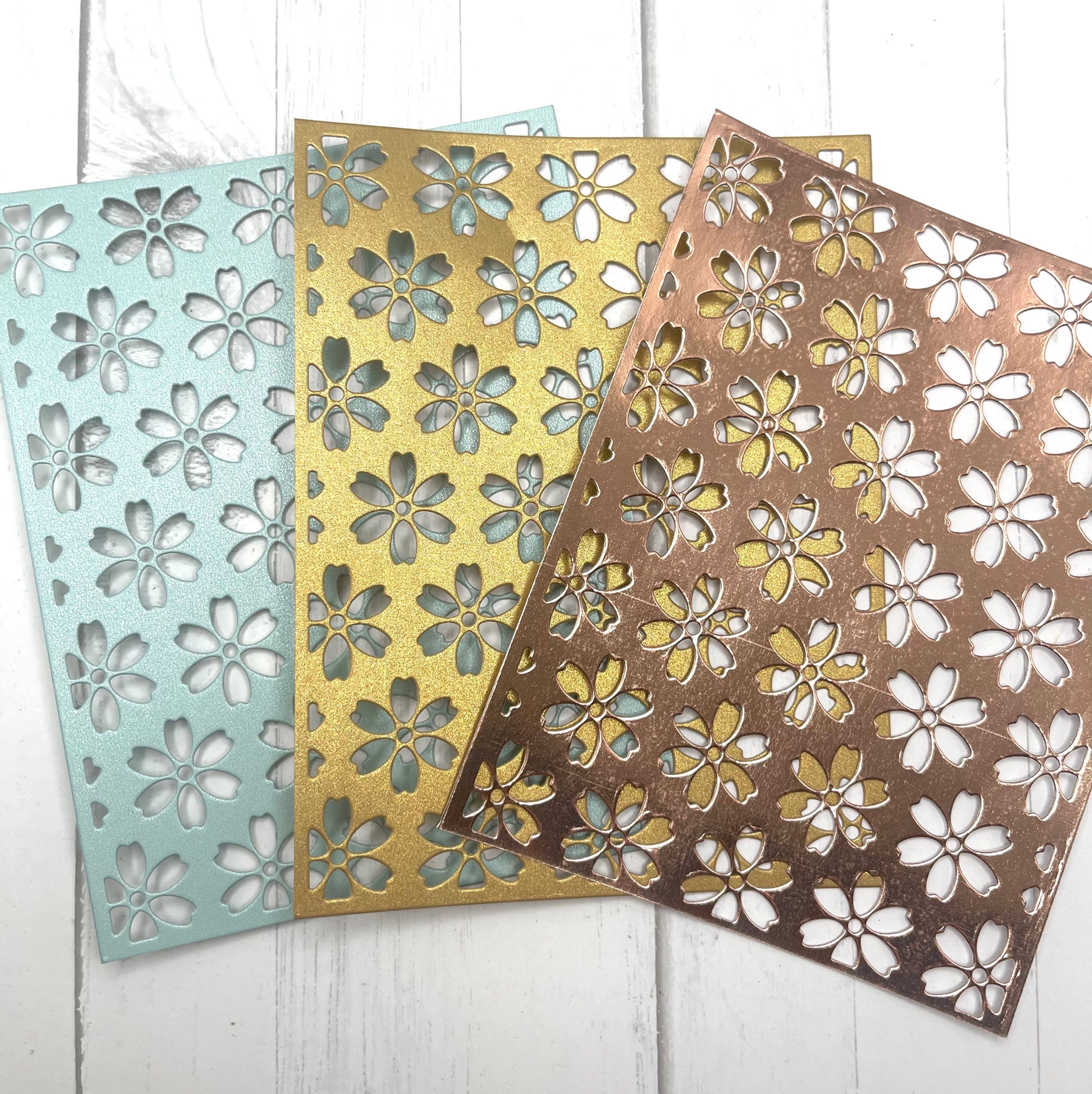 Die Cuts Daisy Background 6 Pieces *You Choose Color* Foil Specialty Basic Cards