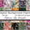 Thumbnail: DIGITAL 20 Gilded Flourishes Card Background Printable Scrapbook