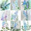 Thumbnail: Delphinium Backgrounds 20 Designs Instant Download Digital