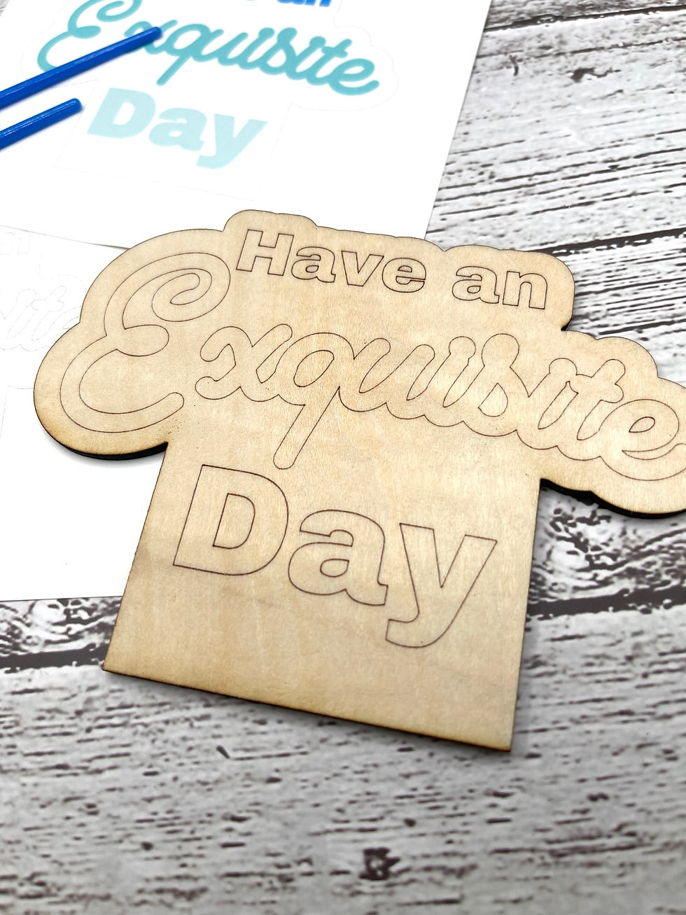 Thumbnail: DIY Paint Kit Desk Sign with Stand Pop Up Exquisite Day Decor Craft Kit for Your