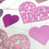 Thumbnail: Die Cuts Floral Heart 10 Pieces *You Choose Color* Glitter Foil Specialty Basic