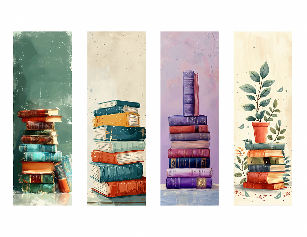 Thumbnail: Book Bookmarks Printables 40 Designs Library Bookmark Images Instant Download 