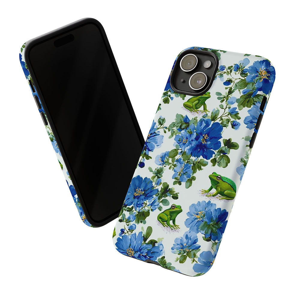 Thumbnail: iPhone 15 16 Case Blossoming Frog Harmony