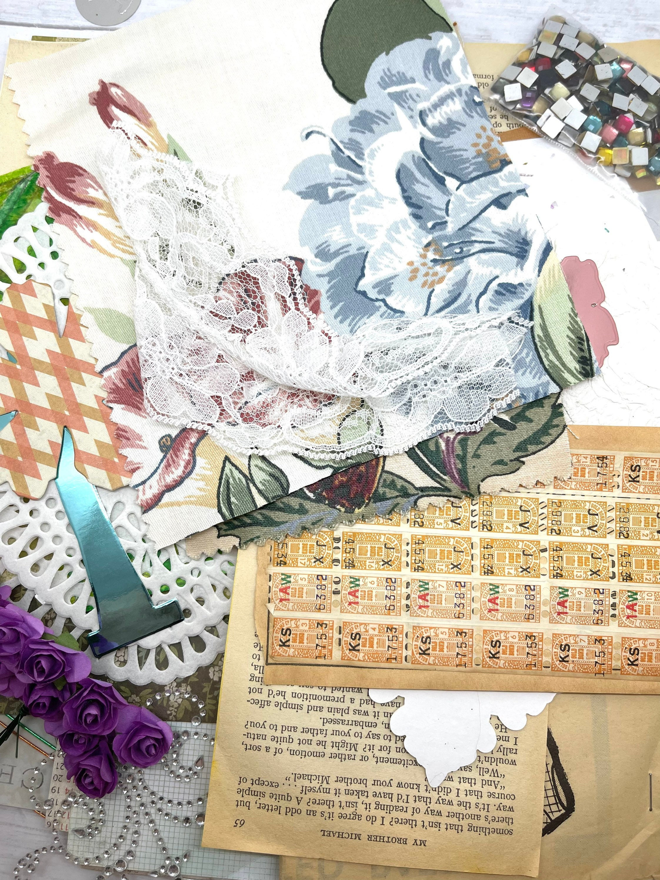 OOAK Old Stuff Ephemera Embellishment Pack