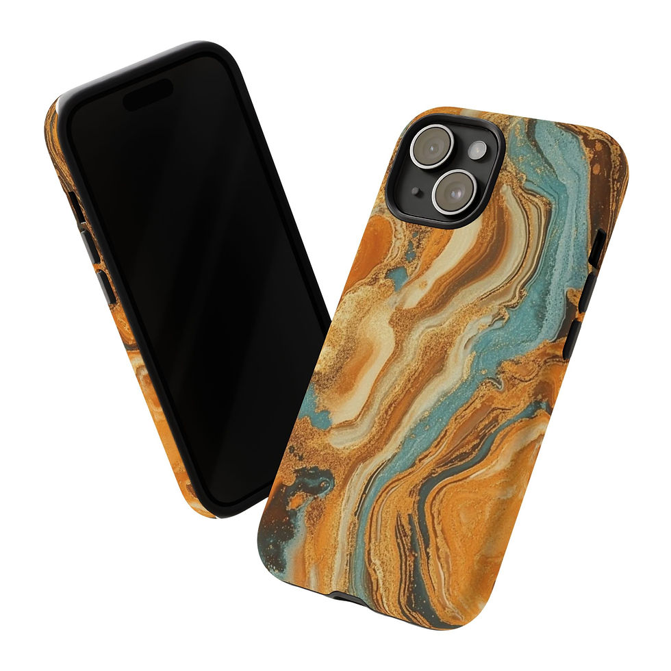 Thumbnail: Phone Cases - Canyon Orange Marbled Design