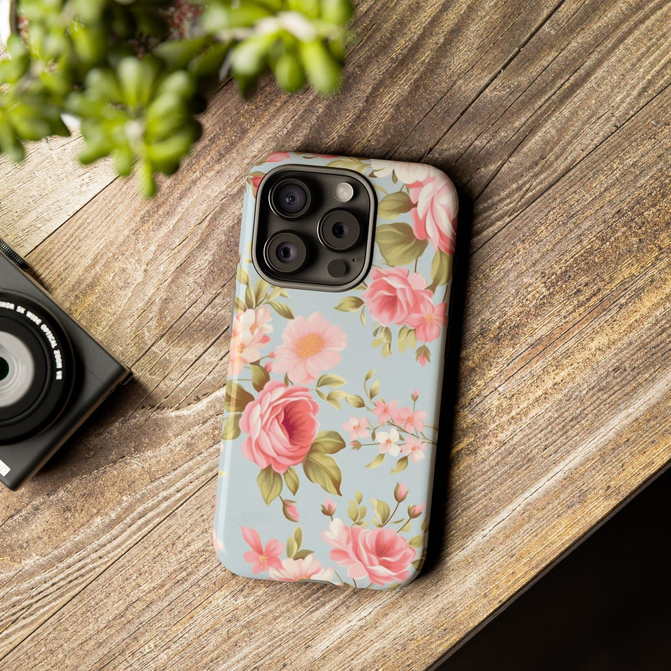 Thumbnail: iPhone 15 16 Blush Botanical Dreams Cottage Core Design