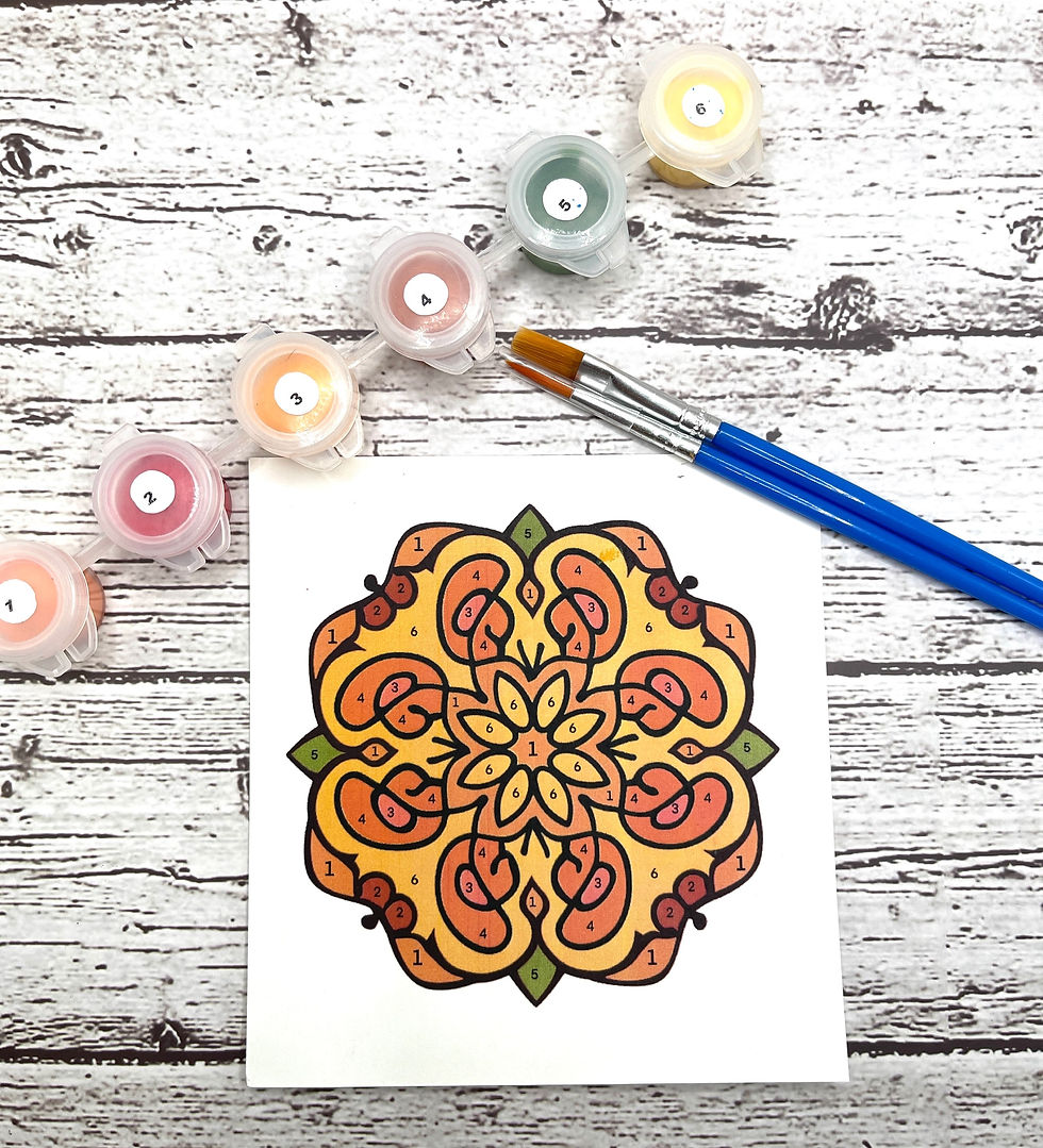 Thumbnail: DIY Paint Kit Mandala E Craft Kit Activities Wood Paint Set Gift