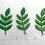 Thumbnail: Die Cuts Small Seven Leaf Sprays 40 Pieces Foil Mirror Basic Cardstock Leaves fo