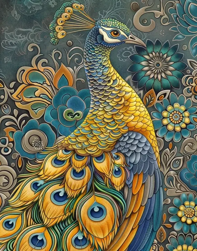 Thumbnail: Peacock Coloring Book 20 Peacock Coloring Pages Instant Download Peacock Printab