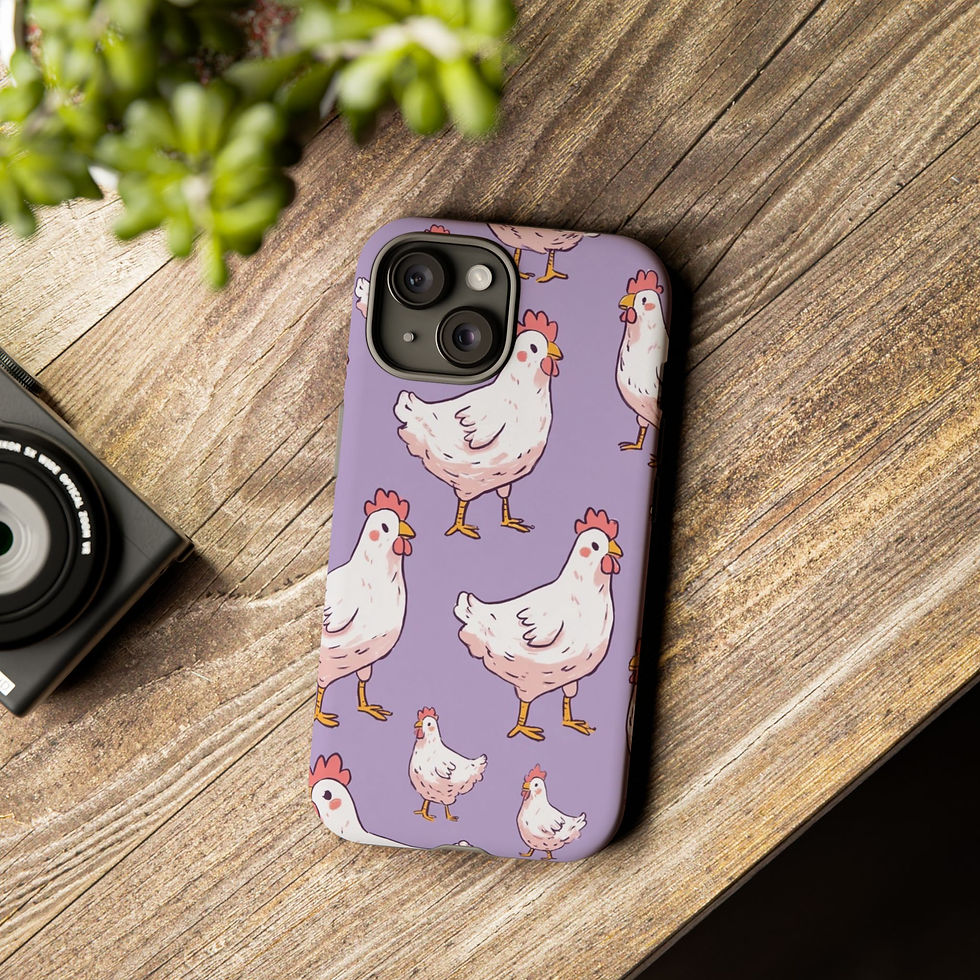 Thumbnail: iPhone 15 16 Case Lavender Hen Haven
