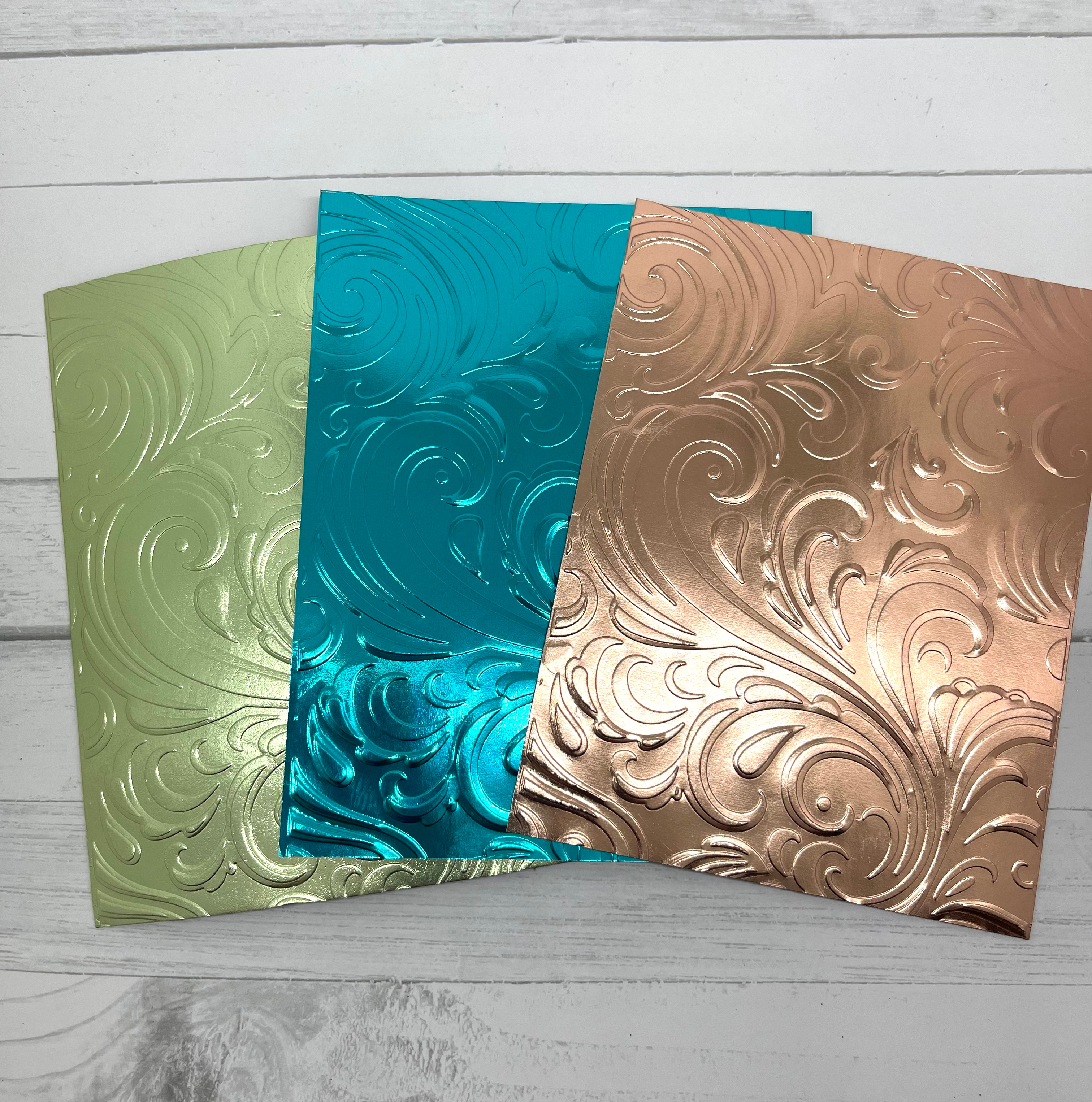 Flourish Embossed Background Sheets 6 Pieces