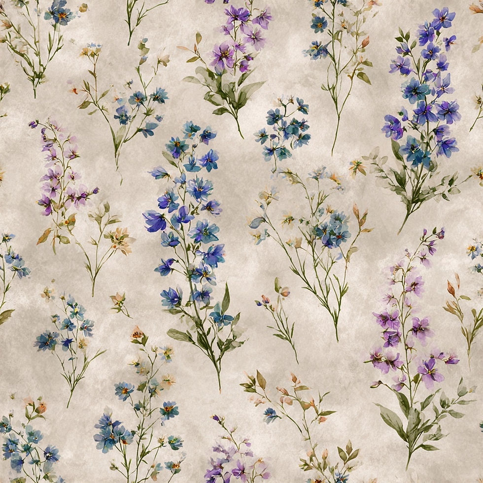 Thumbnail: Larkspur Fields Small Background Papers Images 12 Sheets Instant Download