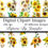Thumbnail: Sunflower Clipart Images 20 Instant Download Opalescen