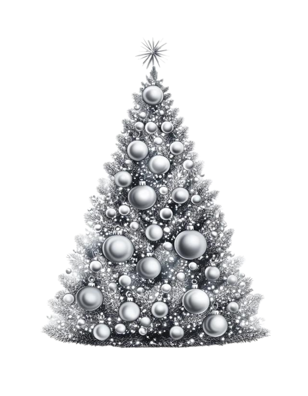 Thumbnail: Silver Gold Trees Clipart Images 12 Instant Download