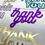 Thumbnail: Die Cuts Thank You Sentiment Large 8 Pieces *You Choose Color* Foil Mirror Glitt
