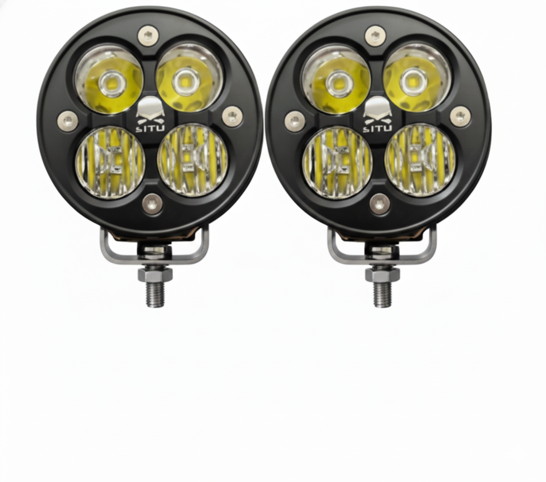 2 Adet Profesyonel Motosiklet Led Sis Far LTU-103 Motosiklet Sis Farı