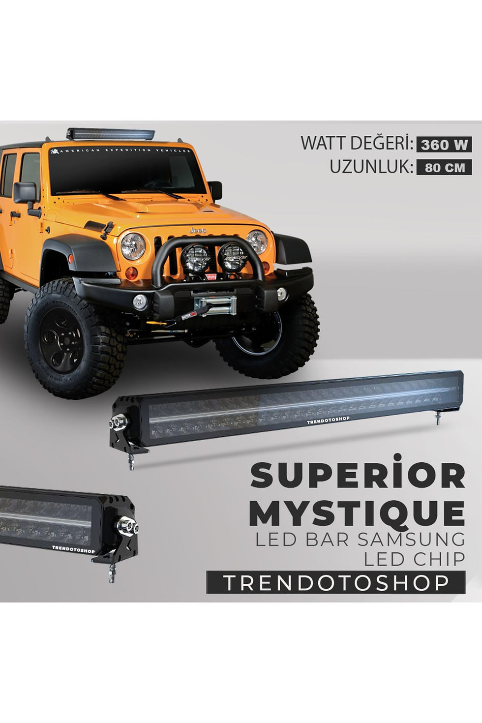 Küçük resim: Superior Mystique Amber-beyaz Angel Off Road Led Bar