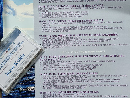 Mežinieku apkaime godam pārstāvēta starptautiskajā Viedo ciemu konferencē Zvejniekciemā