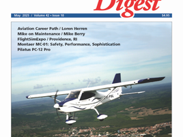 Orgulho Nacional: Montaer MC-01 é capa da revista Aviation Digest nos Estados Unidos, edição de Maio, 2025.