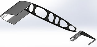 Single wing rib