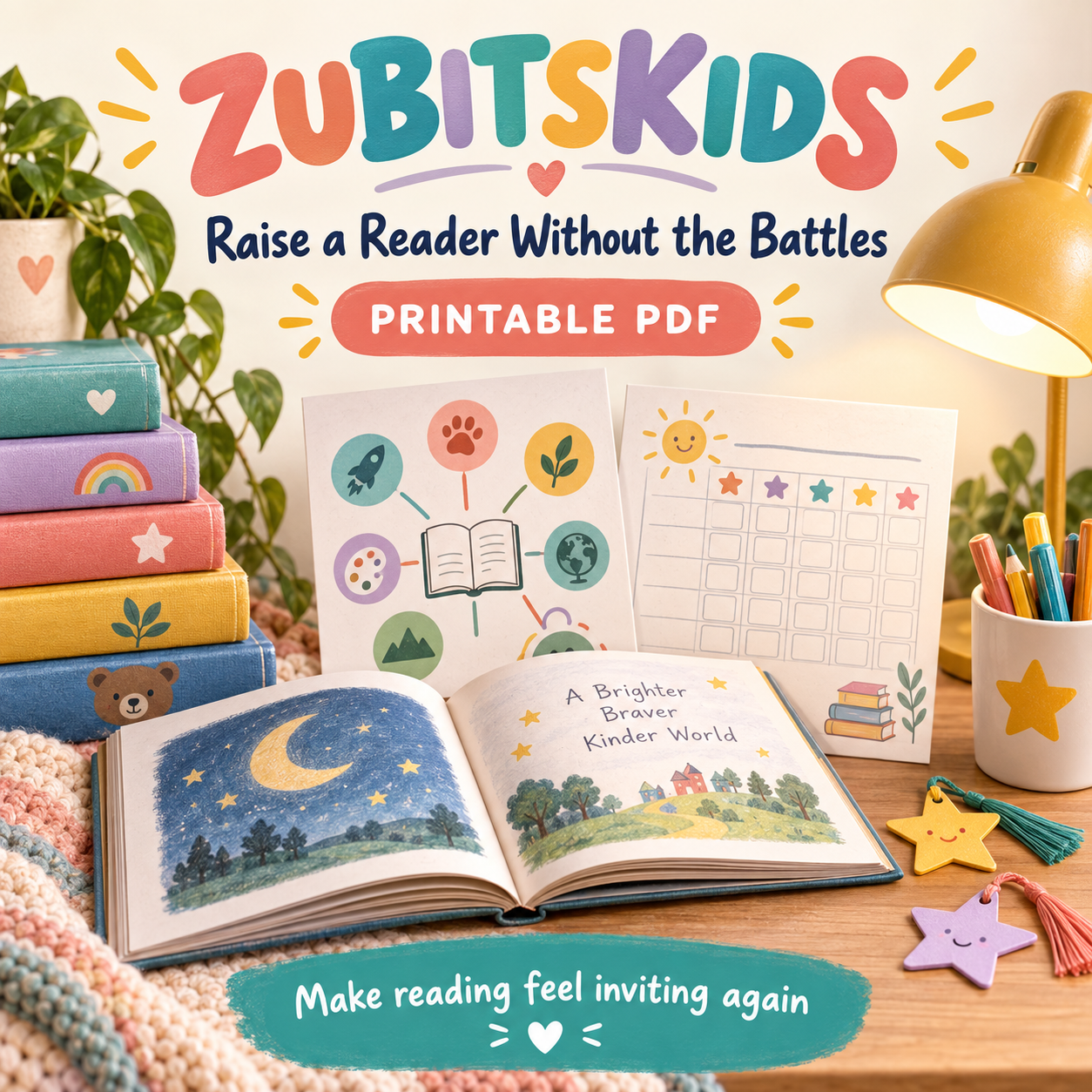 Zubitskids printable PDF for Raise a Reader Without Battles.