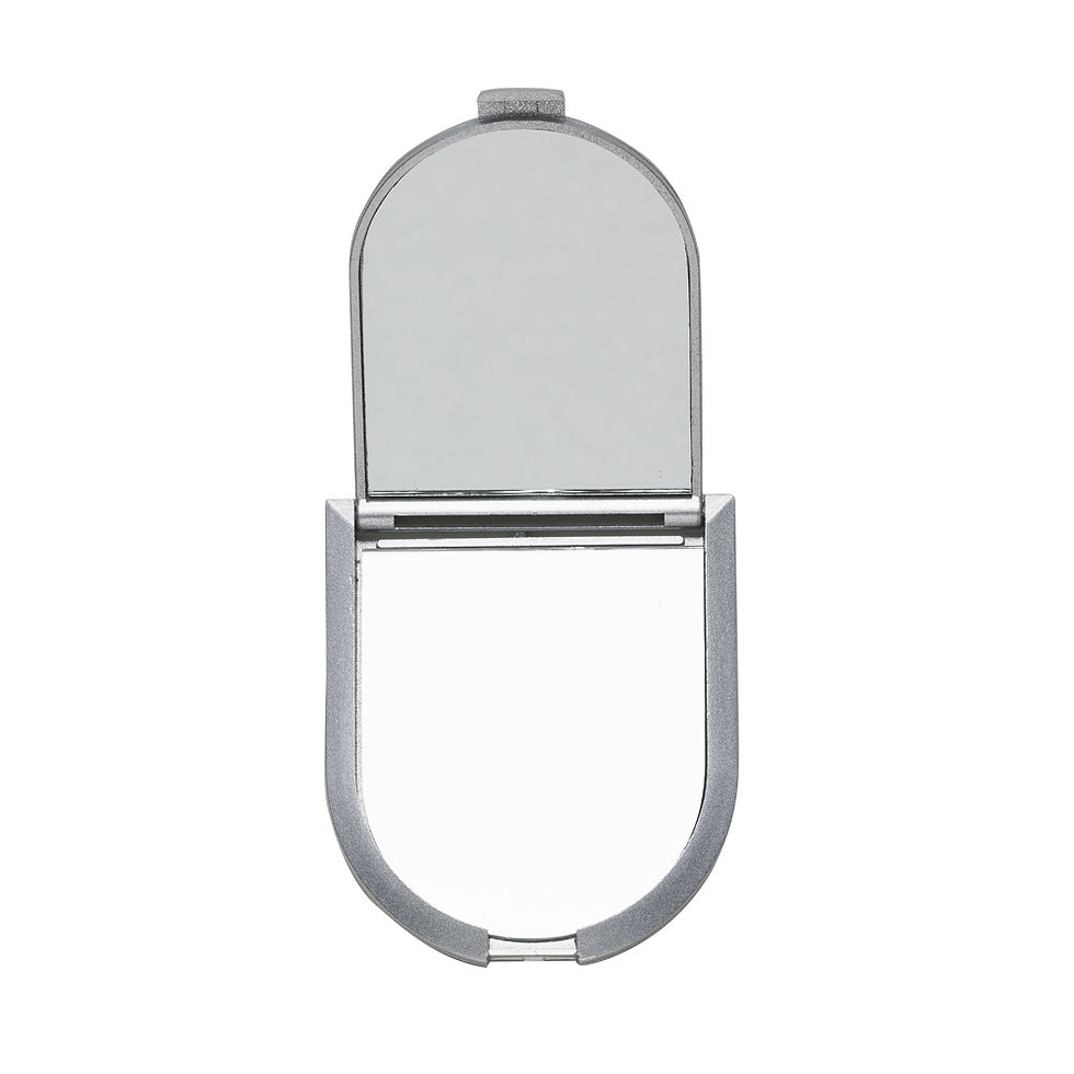 Espelho Plástico Duplo Com Aumento